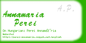 annamaria perei business card